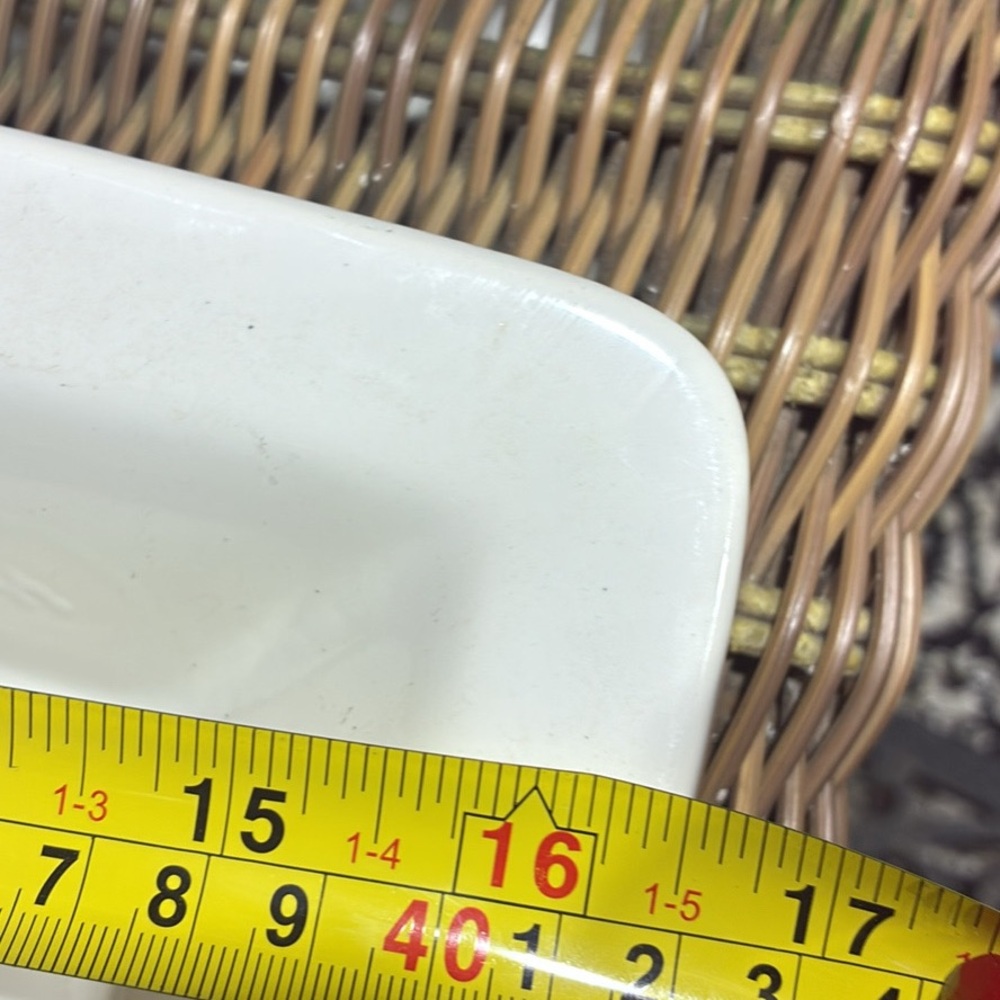 White Rectangular Serving Tray - Picture 4 of 4